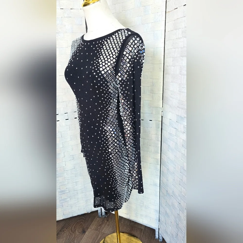 Symphony Black Mini Dress - Picture 4 of 11